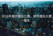 2018年期货模拟比赛，期货模拟大赛报名