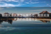 期货买涨买跌怎么找点位，期货买涨卖跌的前提是什么