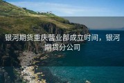 银河期货重庆营业部成立时间，银河期货分公司