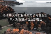 浙江中大期货有限公司济南营业部，中大期货杭州营业部电话