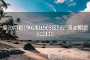原油期货1902和1903区别，原油期货sc2110