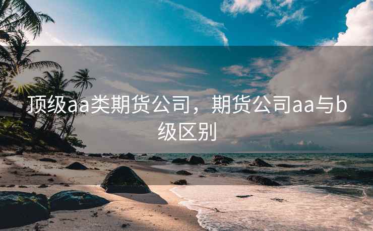 顶级aa类期货公司，期货公司aa与b级区别