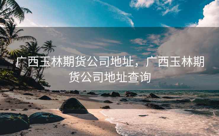广西玉林期货公司地址，广西玉林期货公司地址查询