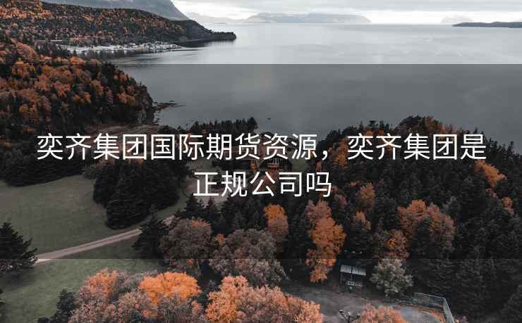 奕齐集团国际期货资源，奕齐集团是正规公司吗